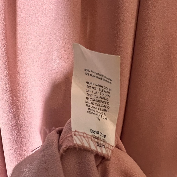 Liam & Co Blush Halter Tie Back Dress Sz S - Picture 4 of 4